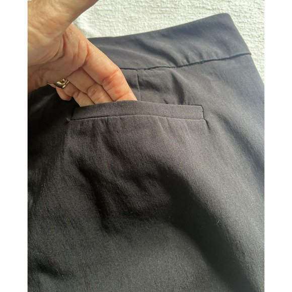 Avenue Montaigne Barolo Pants Straight Leg Black Pockets Stretch Size 10 USA - Picture 10 of 13